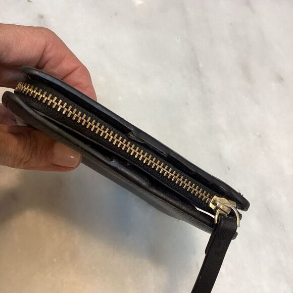 Kate Spade Black Pebble Leather Bifold Wallet - Picture 6 of 13